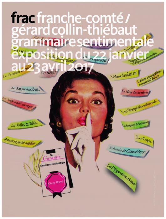Fondation Giacometti -  Gérard Collin-Thiébaut, Grammaire sentimentale