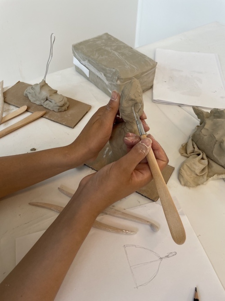 Fondation Giacometti -  Atelier de modelage - Comme une montagne