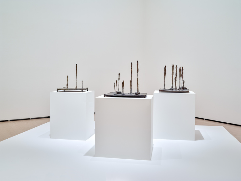 Fondation Giacometti -  Vue de l'exposition "Alberto Giacometti. A retrospective", Musée Guggenheim, Bilbao, 2018