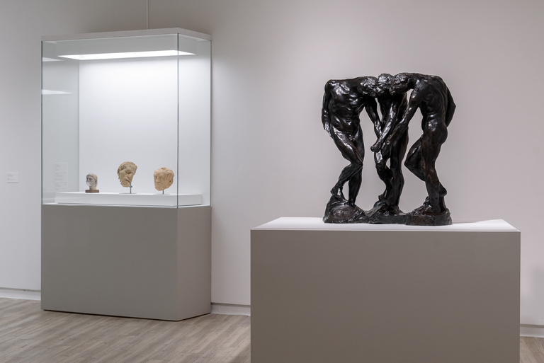 Fondation Giacometti -  Vue de l'exposition "Rodin-Giacometti", Fondation MAPFRE, Madrid, 2020
