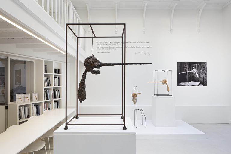 Fondation Giacometti -  Vue d’exposition « Alberto Giacometti. Le Nez », Institut Giacometti, Paris 2023 © Fondation Giacometti