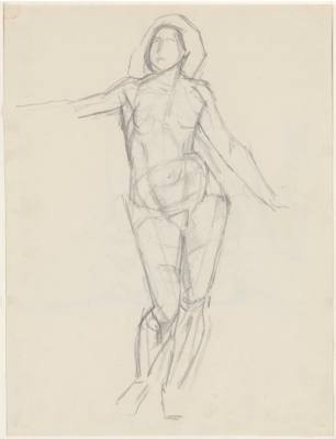 Fondation Giacometti -  [Seated Nude] (recto)