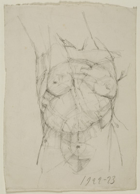 Fondation Giacometti -  [Torse de femme nue]