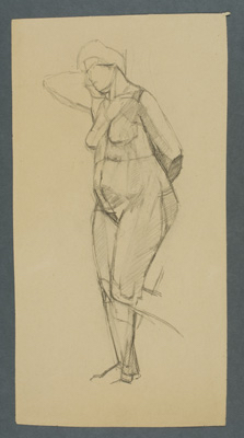 Fondation Giacometti -  Standing Nude (recto)