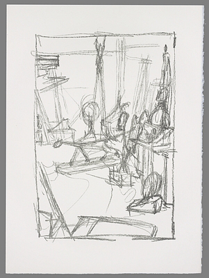 Fondation Giacometti -  [Le "Chat" dans l'atelier II]