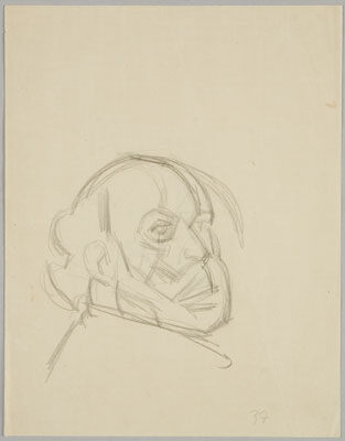 Fondation Giacometti -  Copie d’après Autoportrait de Paul Cézanne