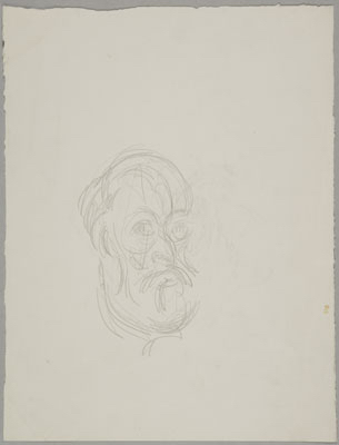 Fondation Giacometti -  Copie d'après Autoportrait de Paul Cézanne