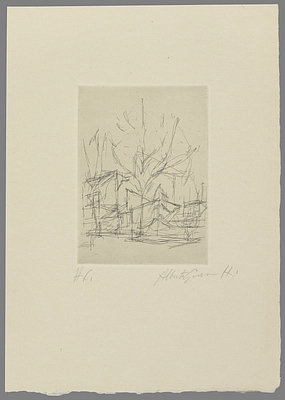 Fondation Giacometti -  The Tree (illustration for Feuilles éparses by René Crevel)