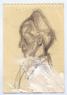 Fondation Giacometti -  [Bust of Simone de Beauvoir in profile]