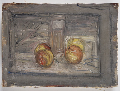 Fondation Giacometti -  [Quatre pommes et un verre]
