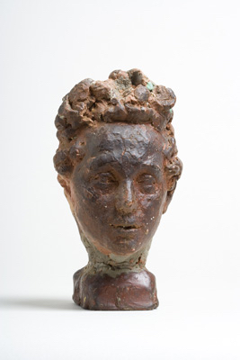 Fondation Giacometti -  Head of Bruno as a child on a base