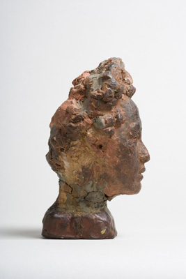 Fondation Giacometti -  Head of Bruno as a child on a base