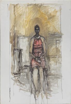 Fondation Giacometti -  [Caroline assise en pied]