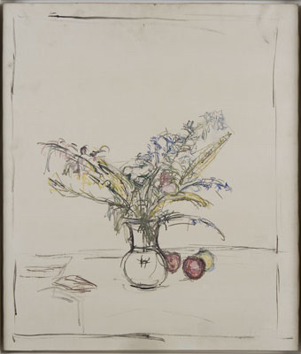 Fondation Giacometti -  [Bouquet of Flowers and Three Apples]
