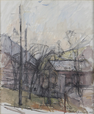 Fondation Giacometti -  [Landscape with Houses, Stampa]