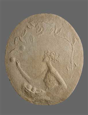 Fondation Giacometti -  [Woman picking fruit, medallion]