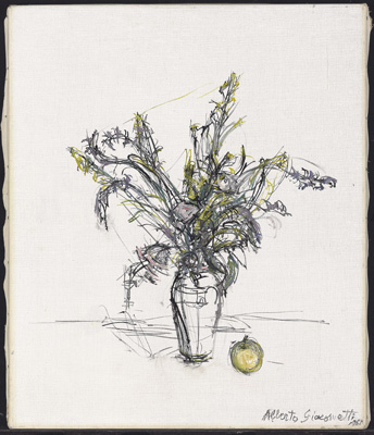 Fondation Giacometti -  [Bouquet et pomme]