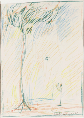 Fondation Giacometti -  The Tree (recto) / [Sketch of a face] (verso)
