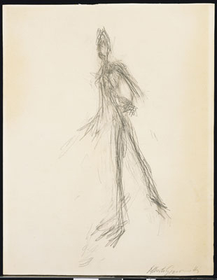 Fondation Giacometti -  [Man Running] (recto) / [Head of Man] (verso)
