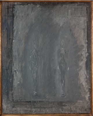 Fondation Giacometti -  [Deux figures fond gris]