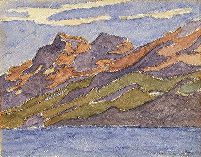 Fondation Giacometti -  [Mountains and the lake of Sils]