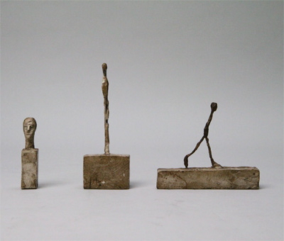 Fondation Giacometti -  [Project for the Chase Manhattan Plaza: Walking Man, Standing Woman, Head on a Base]