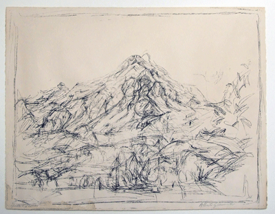 Fondation Giacometti -  [Margna Peak seen from Giacometti's House in Maloja II]