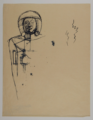 Fondation Giacometti -  [D'après une sculpture égyptienne : buste de Sepa]