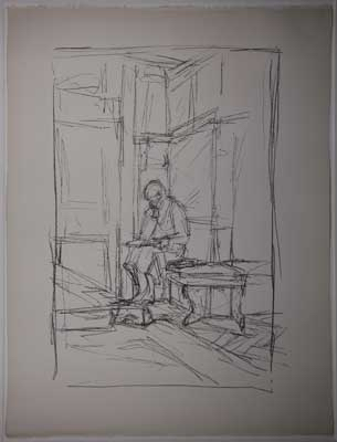 Fondation Giacometti -  [La Mère assise sur la banquette à Stampa]