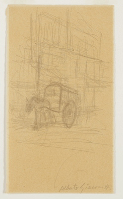 Fondation Giacometti -  [Horse pulling a cart]
