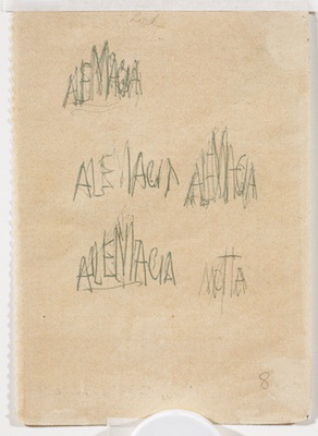 Fondation Giacometti -  [Nature morte aux carafes] (recto) / [Inscriptions] (verso)