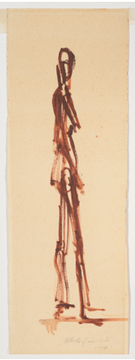 Fondation Giacometti -  Profil of a Standing Woman (recto) / Head of a Woman (verso)
