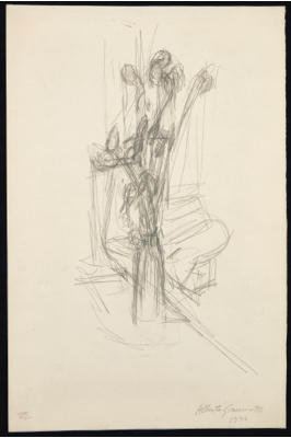 Fondation Giacometti -  [Bunch of tulip in a vase] (recto) / [Studies] (verso)