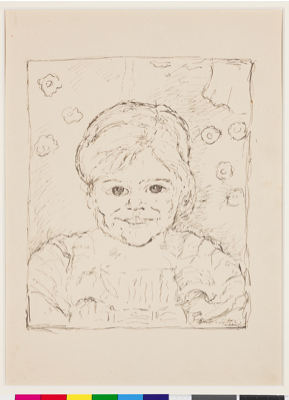 Fondation Giacometti -  [Portrait d'enfant] / [Ottilia]