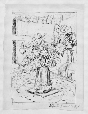 Fondation Giacometti -  Vase avec fleurs
