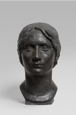Fondation Giacometti -  [Head of a young girl with a plait (Ida)]