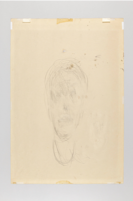 Fondation Giacometti -  Head of Diego and Erased Head (recto) / Head (verso)